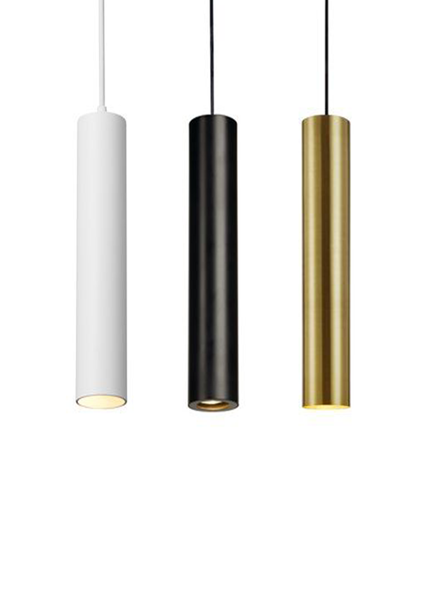Black Tube Pendant