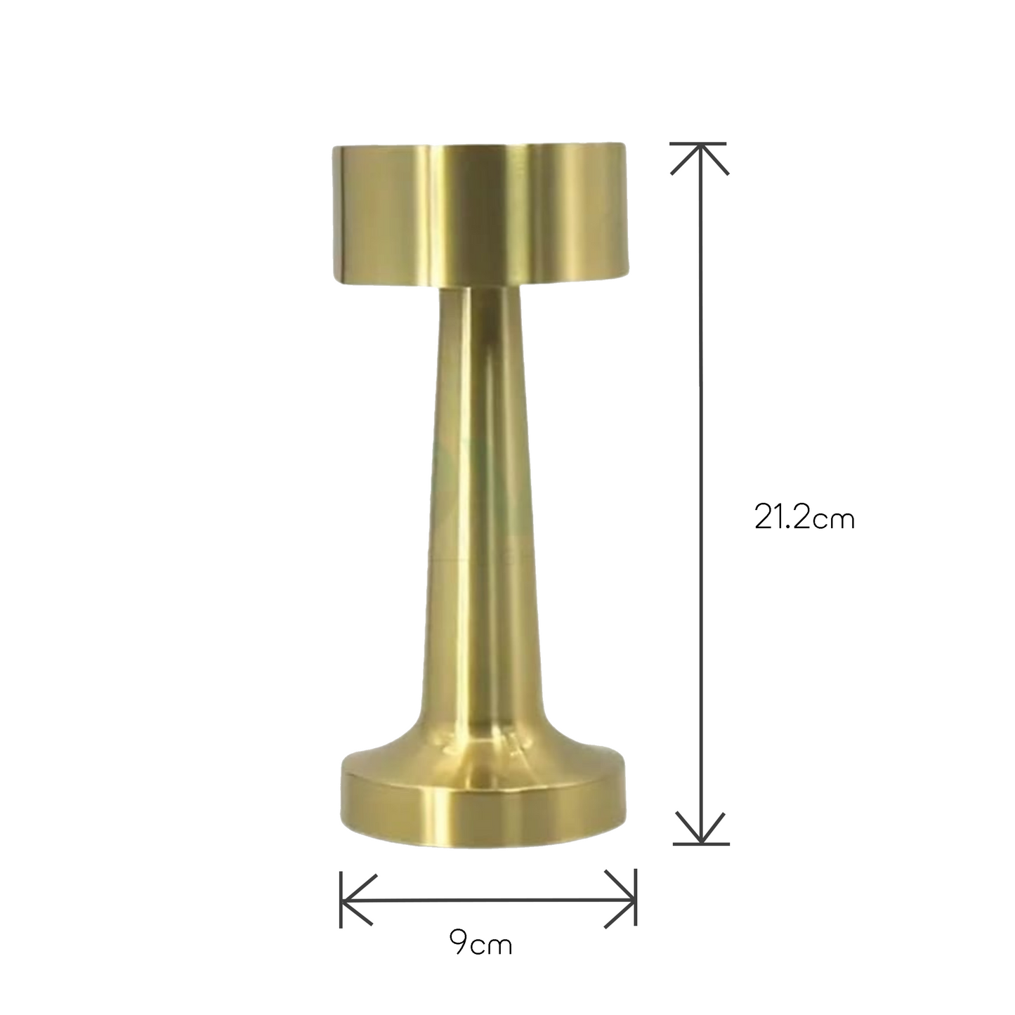 Gold Modern Drum Table Lamp