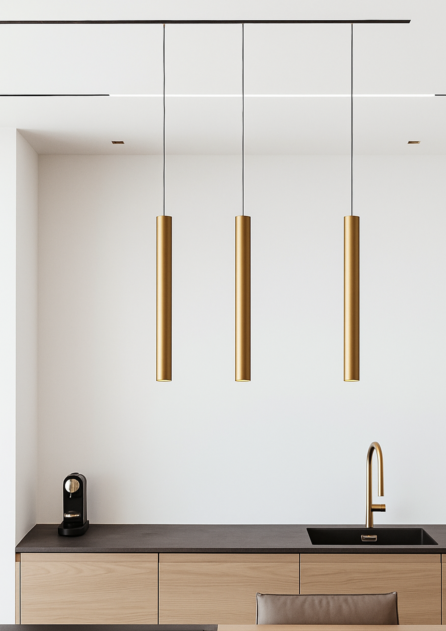 White Tube Pendant