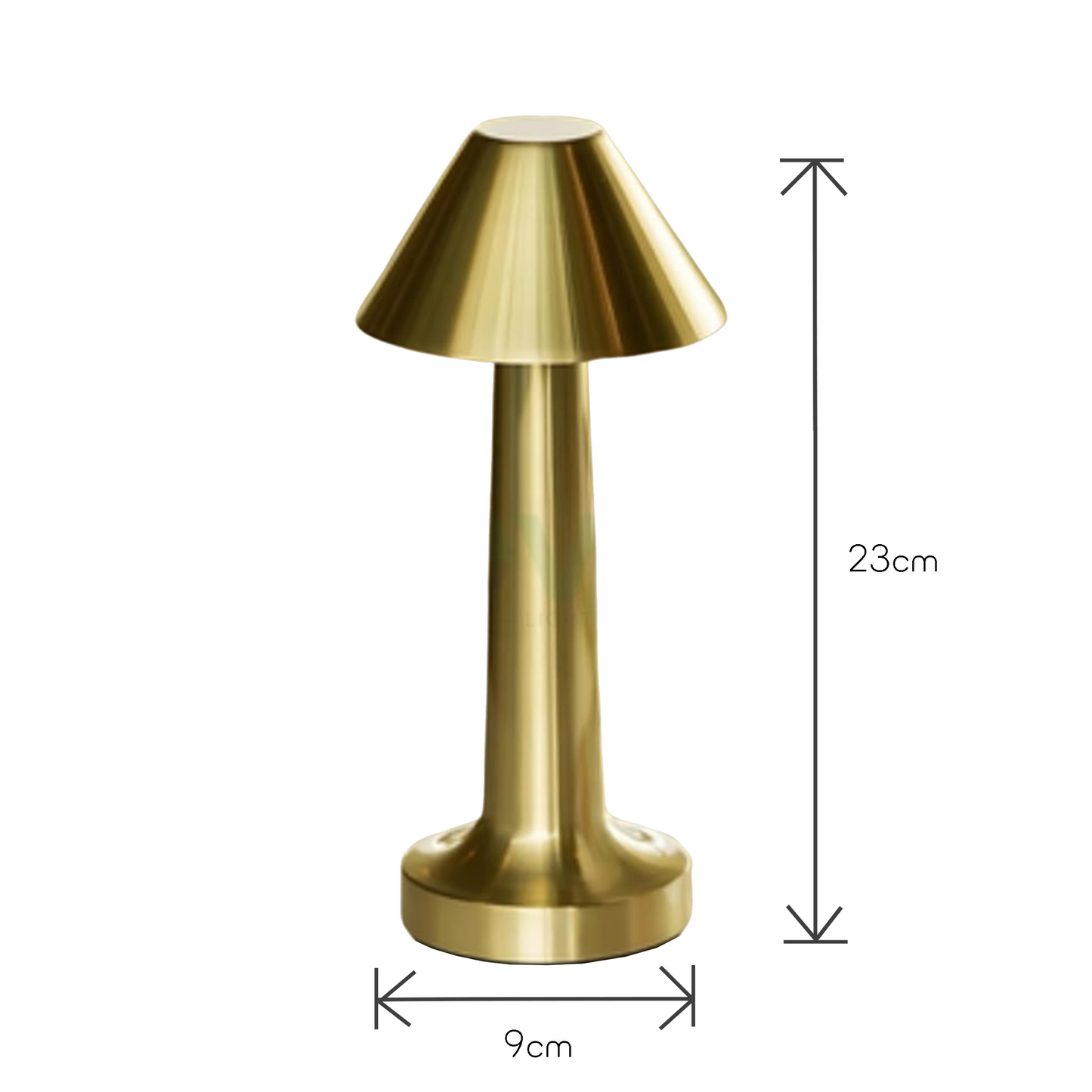 Gold Luminous Bell Table Lamp