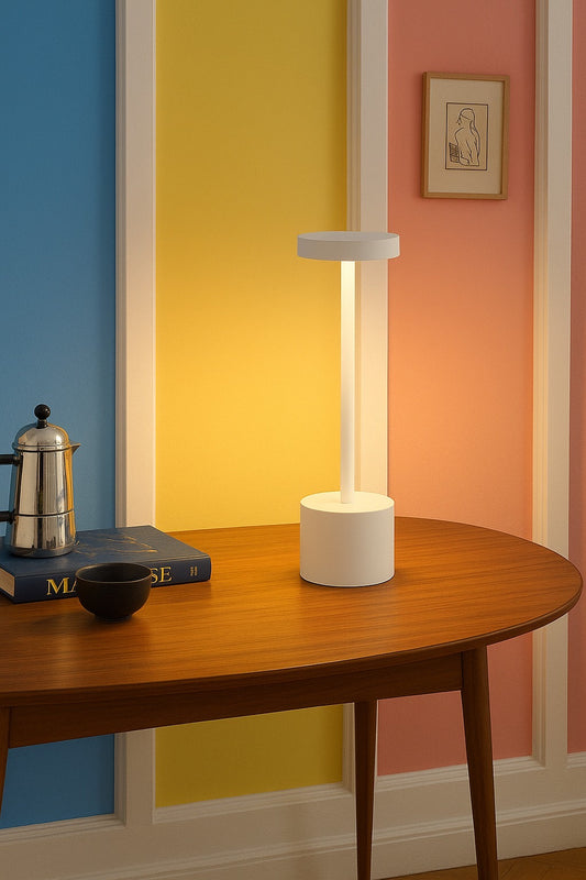 White Elegant stem Table Lamp