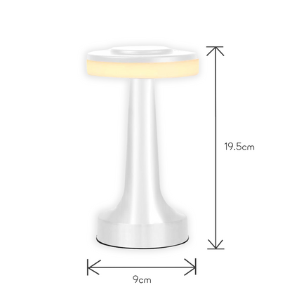 White Eclipse Base Table Lamps