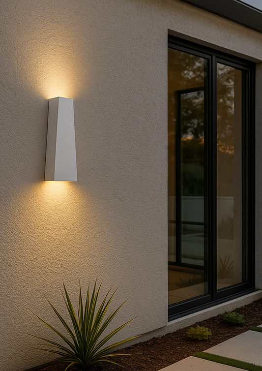 Trapezoid wall light