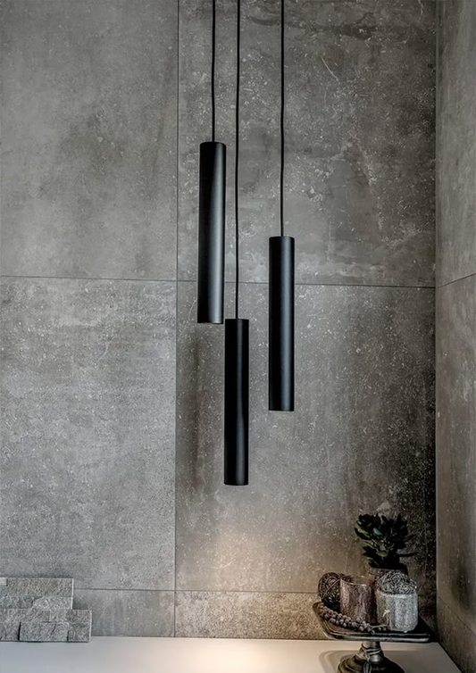 Black Tube Pendant