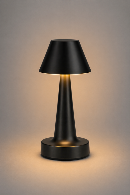 Black Luminous Bell Table Lamp