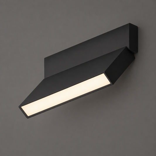 Folding flood light black