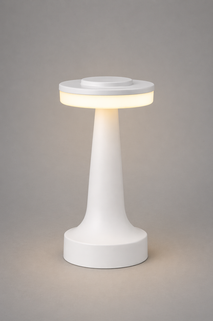 White Eclipse Base Table Lamps