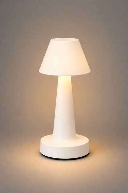 White Luminous Bell Table Lamp
