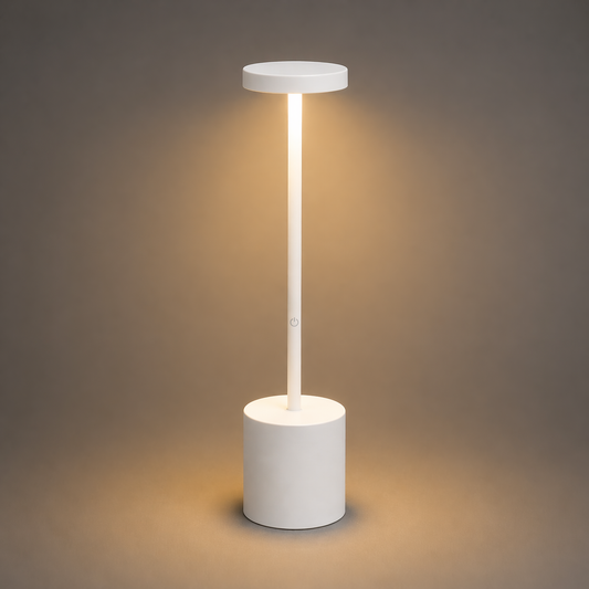 White Elegant stem Table Lamp