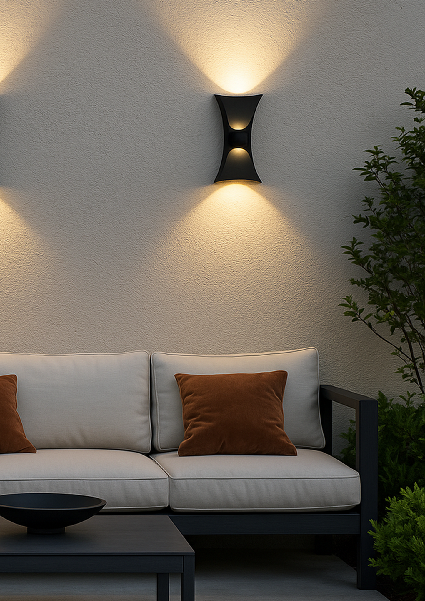 Cura Black Wall light