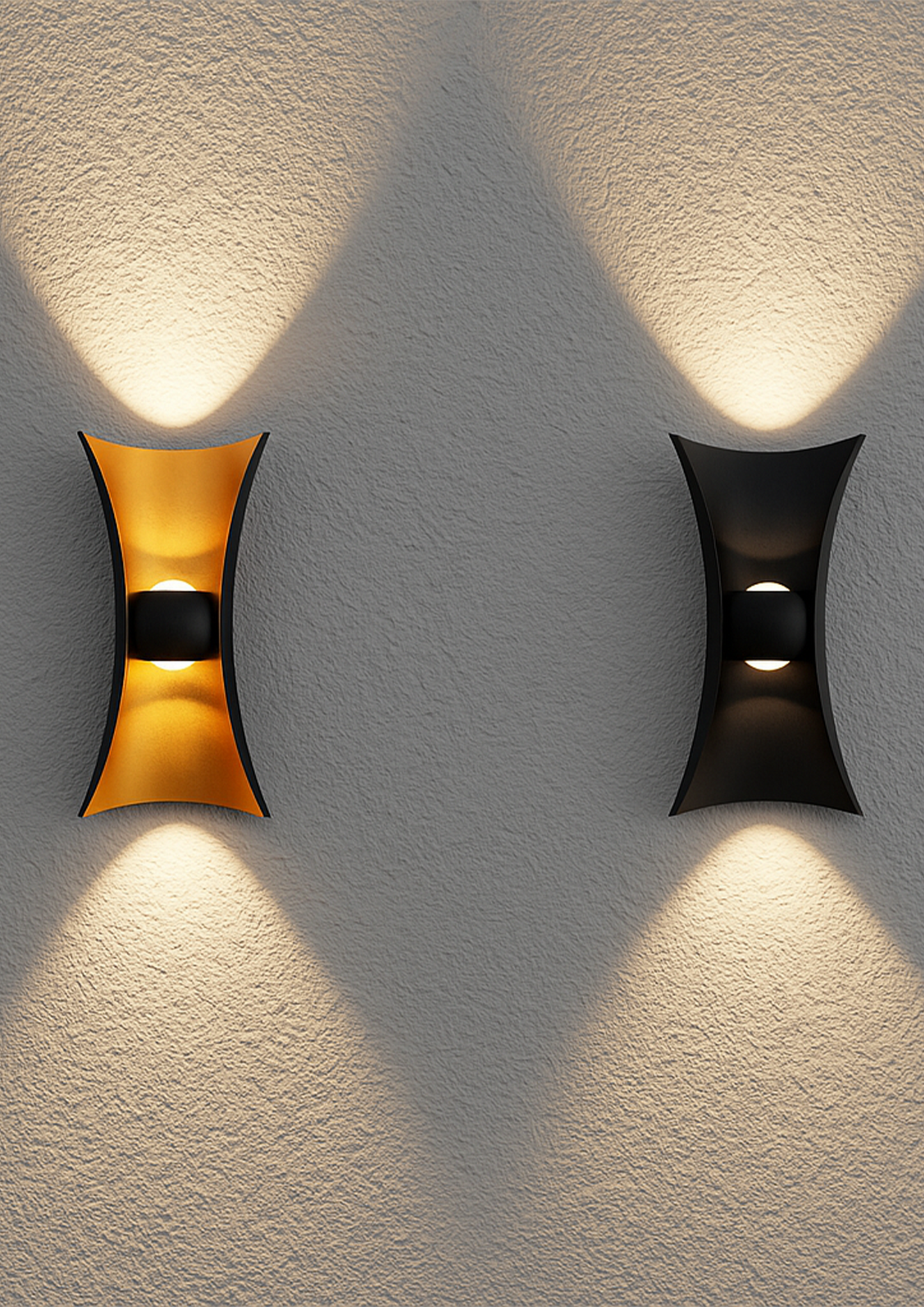 Cura Black Wall light