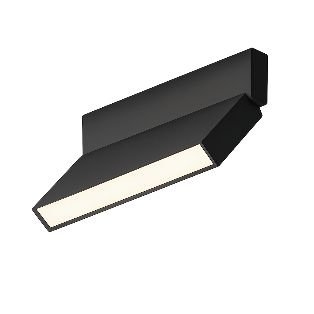 Folding flood light black