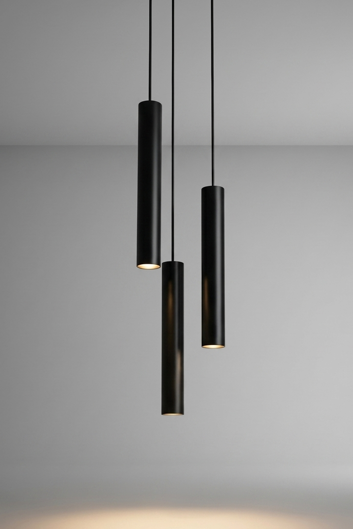 Black Tube Pendant