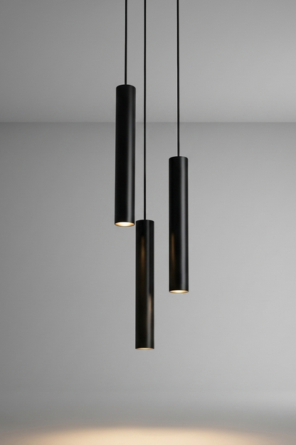 Black Tube Pendant