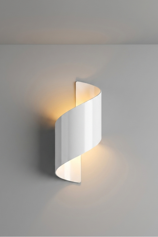 Ribbon White wall light