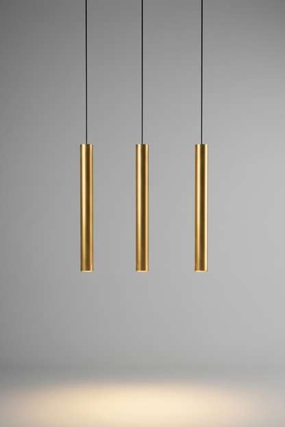 Gold Tube Pendant
