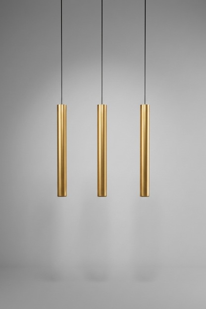 Gold Tube Pendant