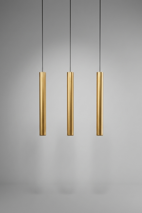Gold Tube Pendant