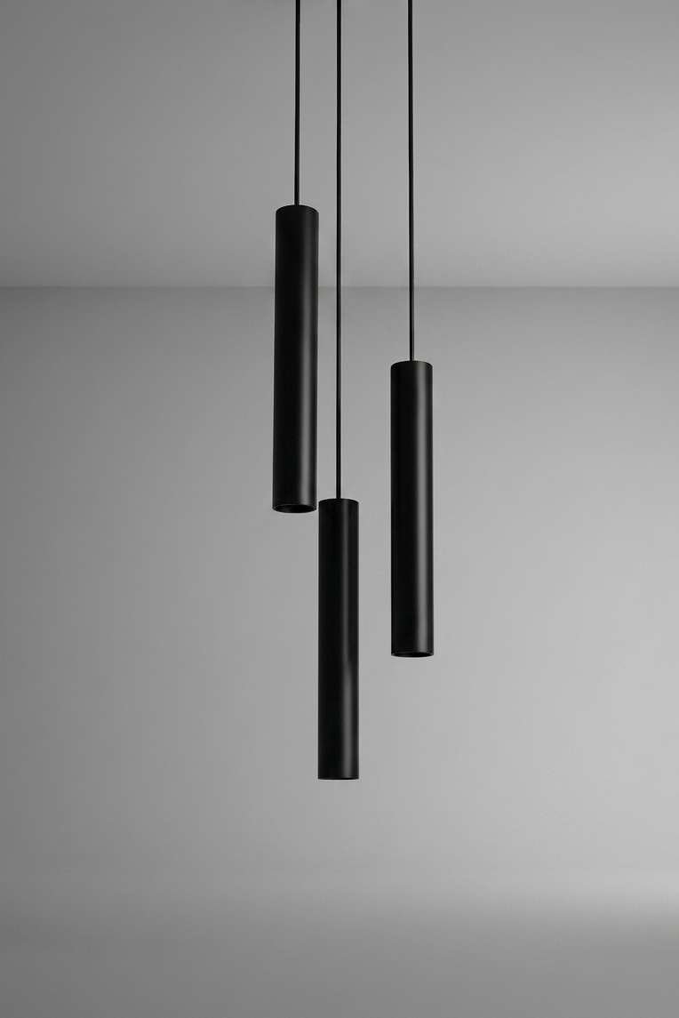 Black Tube Pendant