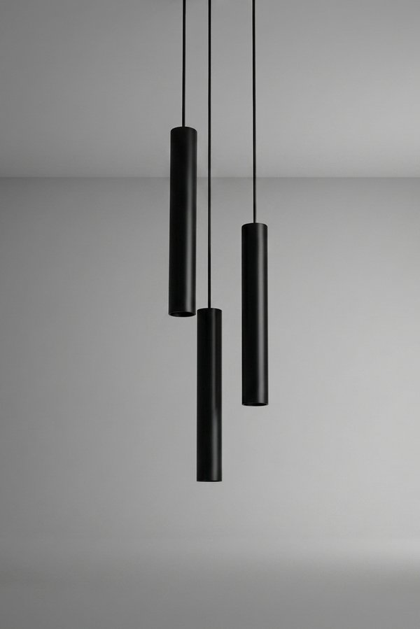 Black Tube Pendant