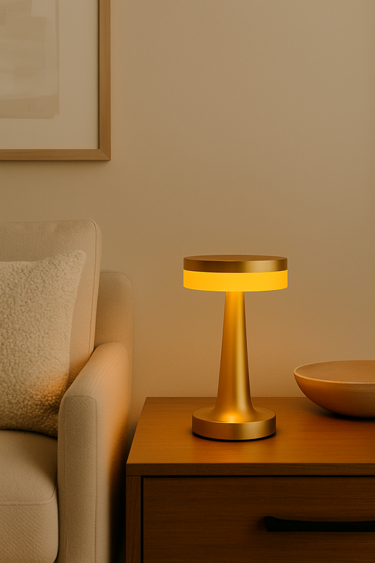 Gold Eclipse Base Table Lamps