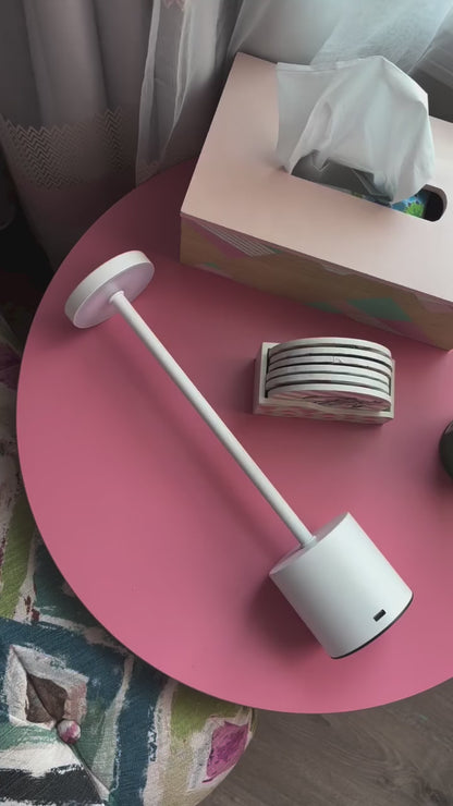 White Elegant stem Table Lamp
